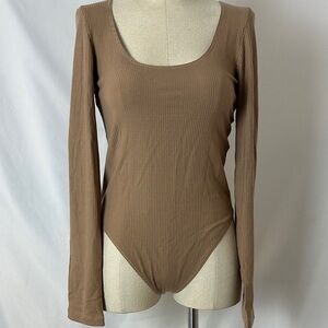 Brown OZMA Long Sleeve Bodysuit